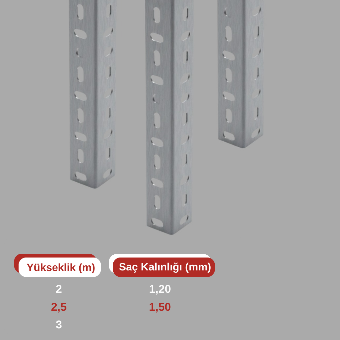 Çelik Raf Ayağı
