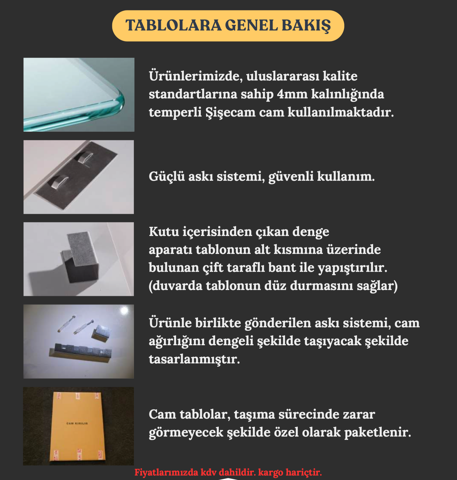 damperli cam duvar baskı
